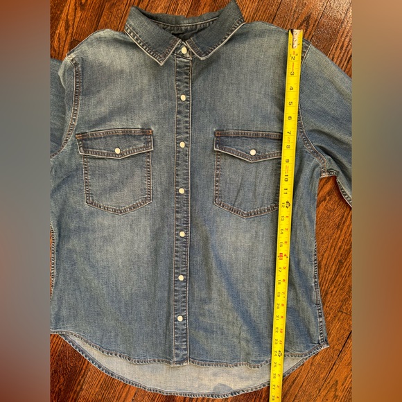 Joe Fresh Button Down Denim Shirt - Picture 14 of 14